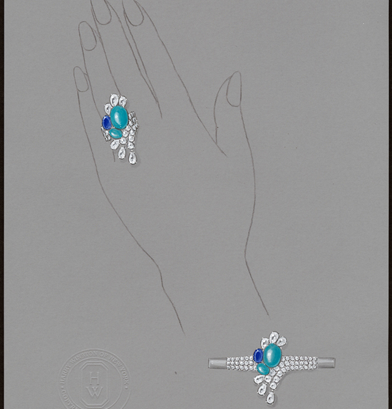 Water Collection_Turquoise Splash Ring